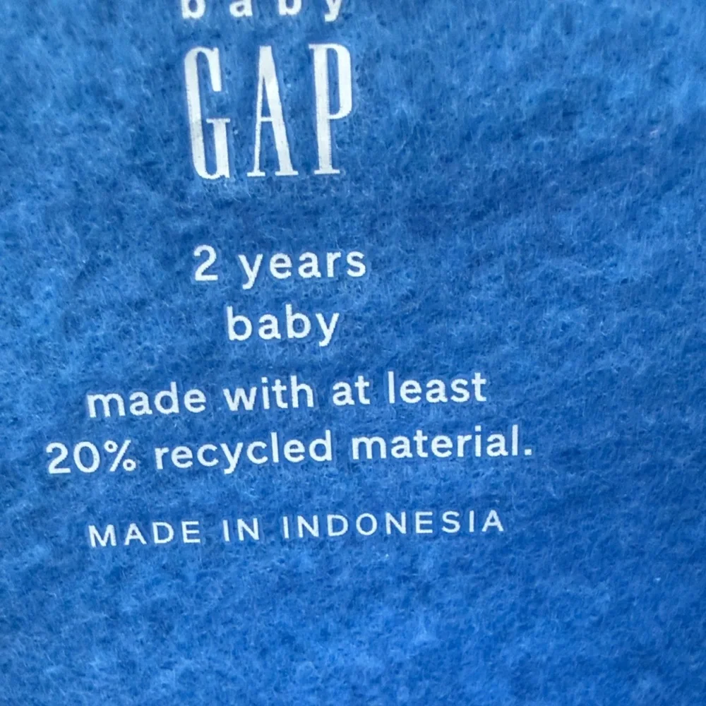 New GAP Kids Blue 'G' 3D Logo Sweatshirt